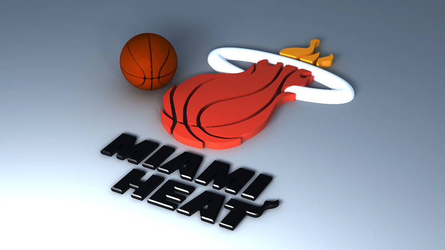 3d Miami Heat Logo Wallpaper