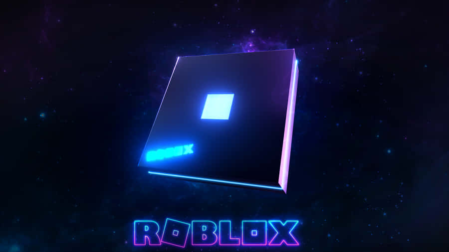 3d Roblox Blue And Purple Wallpaper