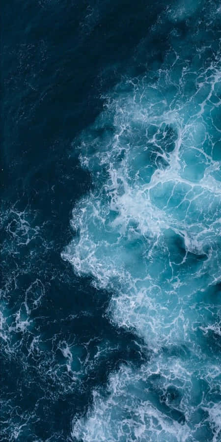 4 K Ultra H D Aerial Ocean Texture Wallpaper