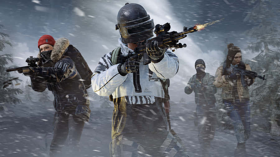 4 Man Team Pubg 1920x1080 Wallpaper