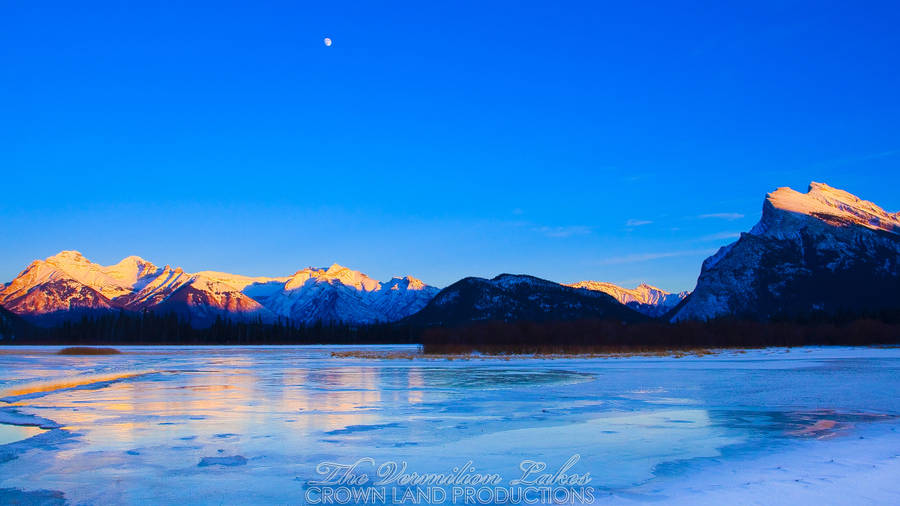 4800x2700 Vermilion Lakes 03. 5k. Wallpaper. Crown Land Productions Wallpaper