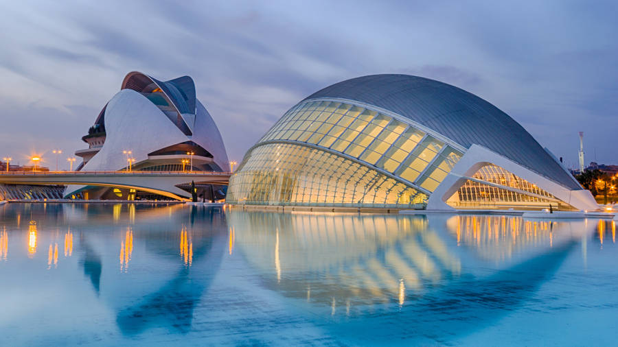 4k Architecture Palau De Les Arts Wallpaper