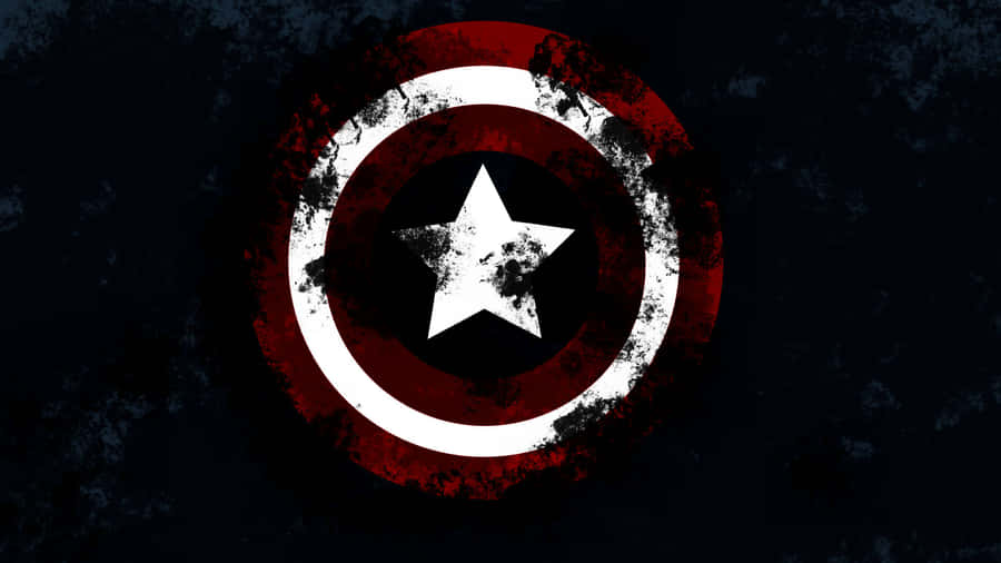 4k Captain America Shield Covered In Black Smoke Wallpaper