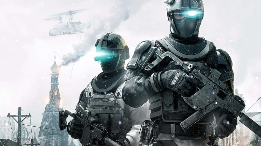 4k Ghost Recon Laser Eyes Soldier Pictures Wallpaper