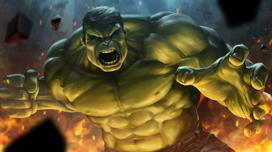 4k Hulk Raging Anger Wallpaper