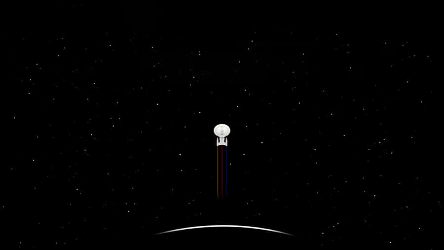 4k Image Of Deep Space Void Lit From Behind By Bright Stars Wallpaper