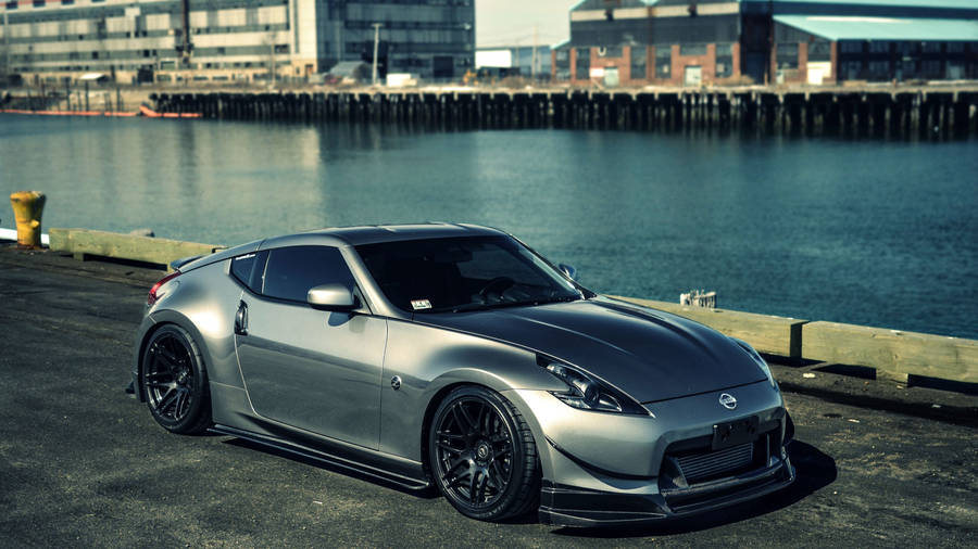 4k Jdm 2015 Nissan Near River Wallpaper