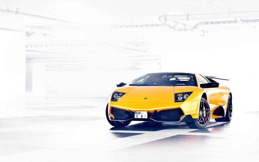 4k Lamborghini Murcielago Giallo Orion Wallpaper