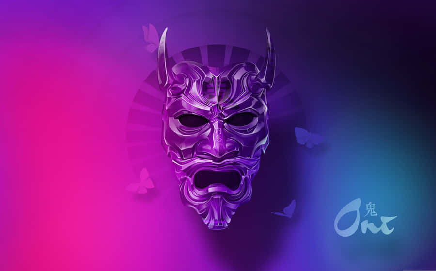 4k Mask Oni Devil Wallpaper