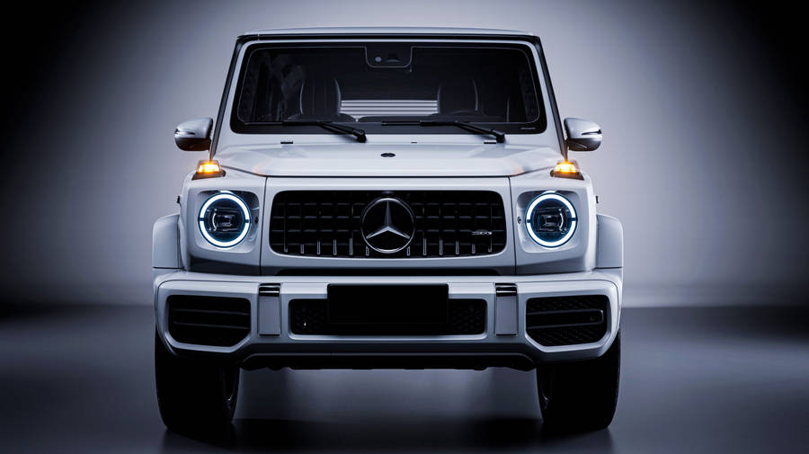 4k Mercedes-benz G-class White Wallpaper