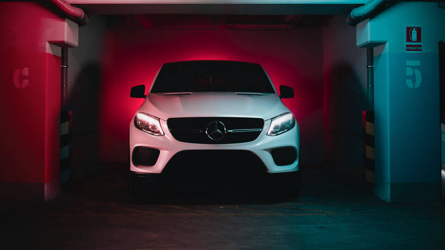 4k Mercedes White Glc Coupe Wallpaper