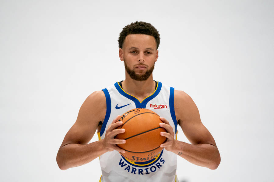 4k Nba Steph Curry Media Day Portrait Wallpaper