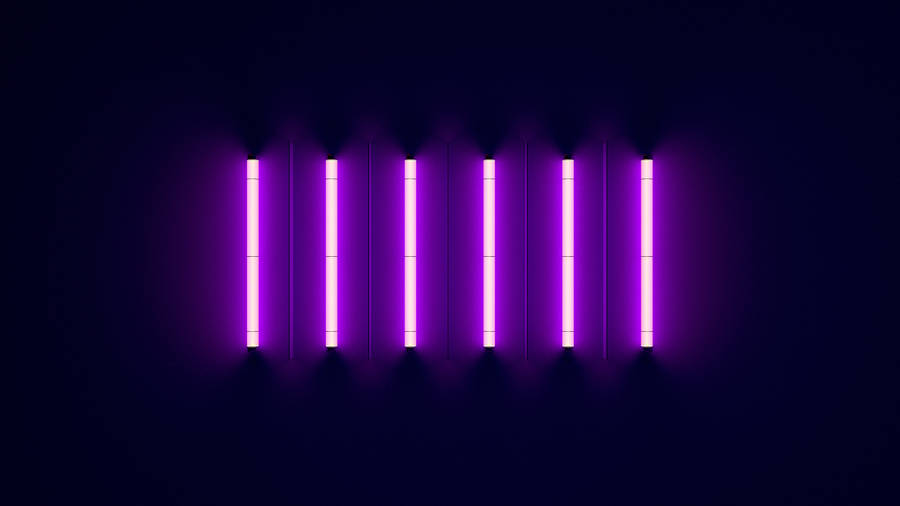 4k Neon Lines Wallpaper