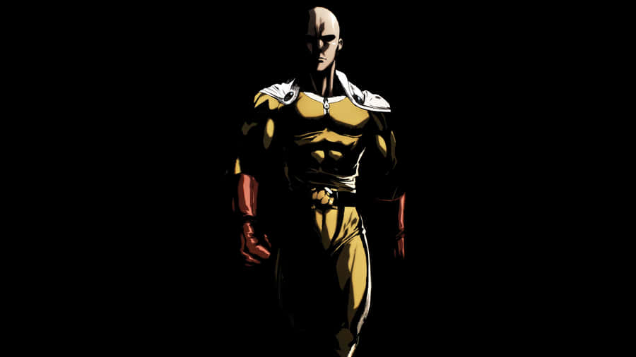 4k Superhero Saitama Of One Punch Man Wallpaper