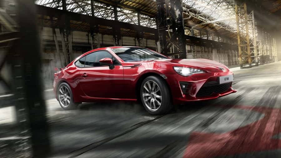 4k Toyota 86 Red Car Speed Wallpaper