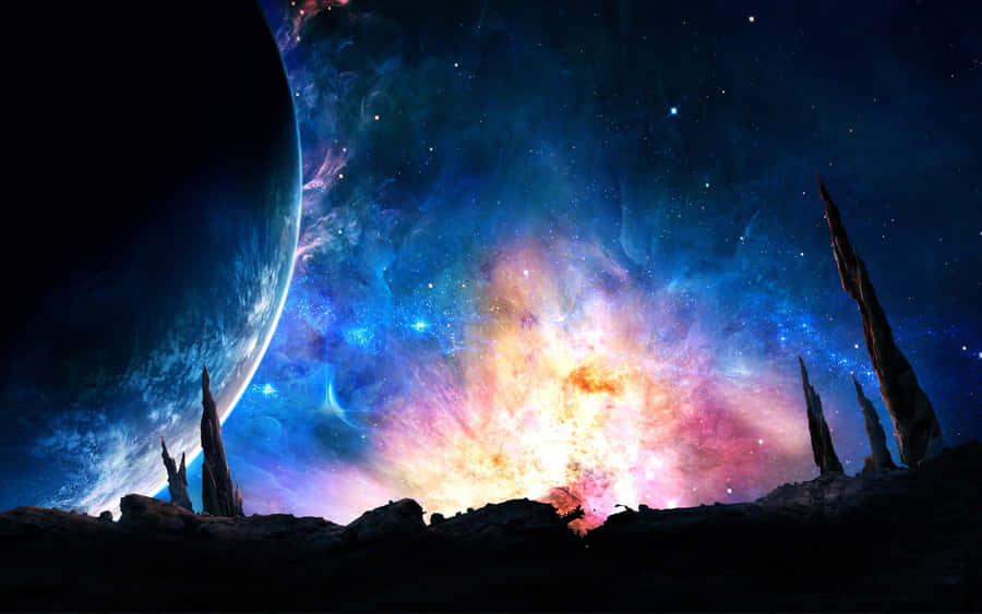 4k Universe Fantasy Galaxy Wallpaper
