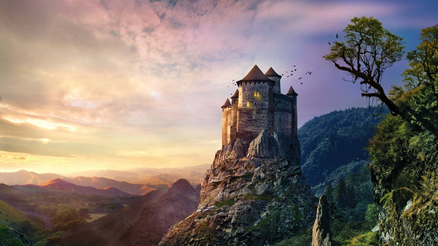 5120x2880 Wallpaper Castle, Hd, 4k, Creative Graphics Wallpaper
