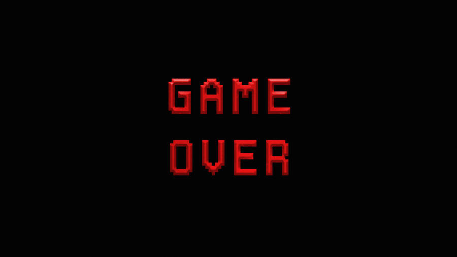 5k Hd Game Over Wallpaper