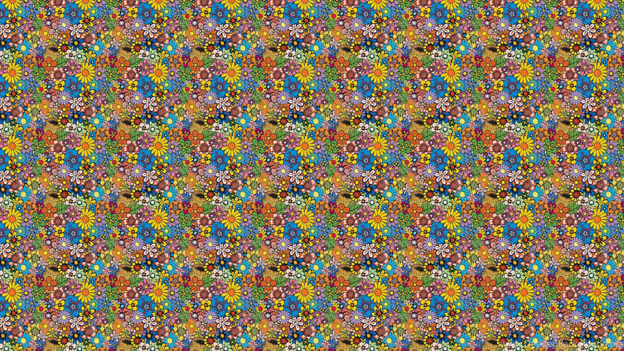70s Aesthetic Desktop Autostereograms Magic Eye Image Wallpaper