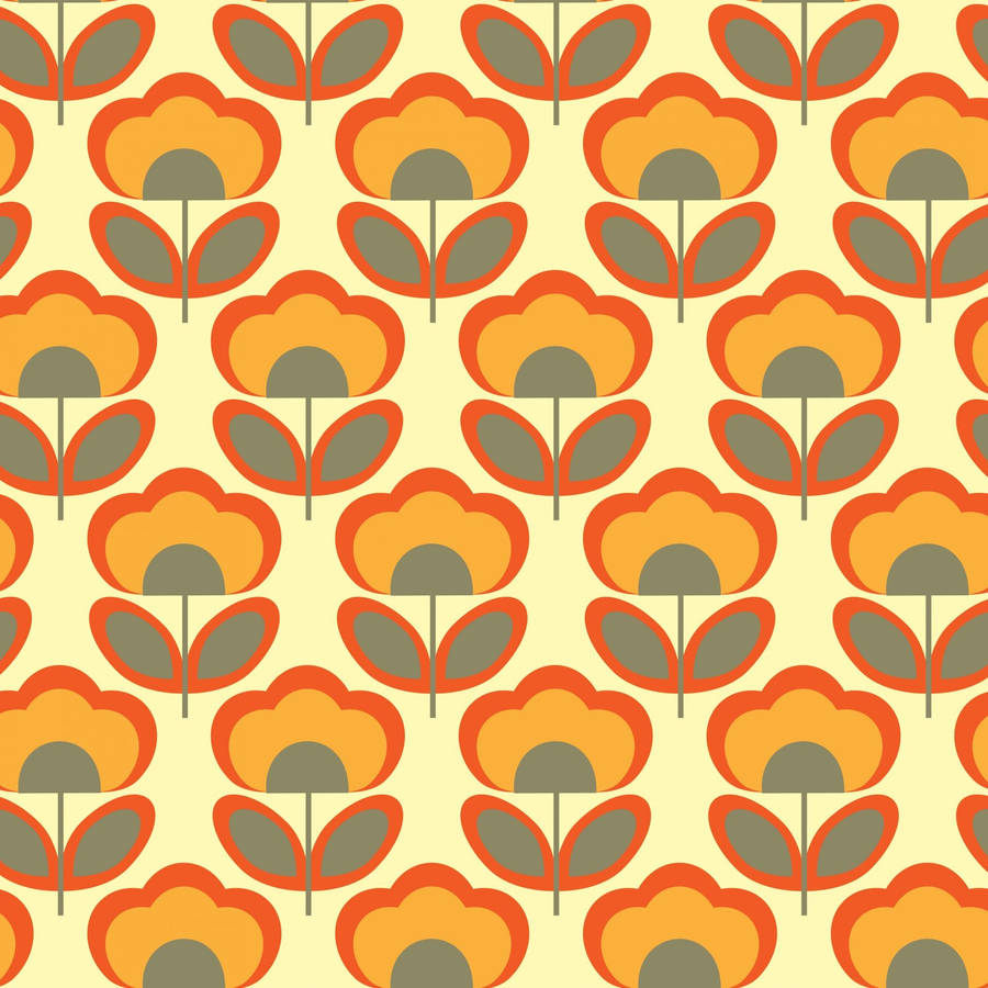 70s Floral Pattern Wallpaper