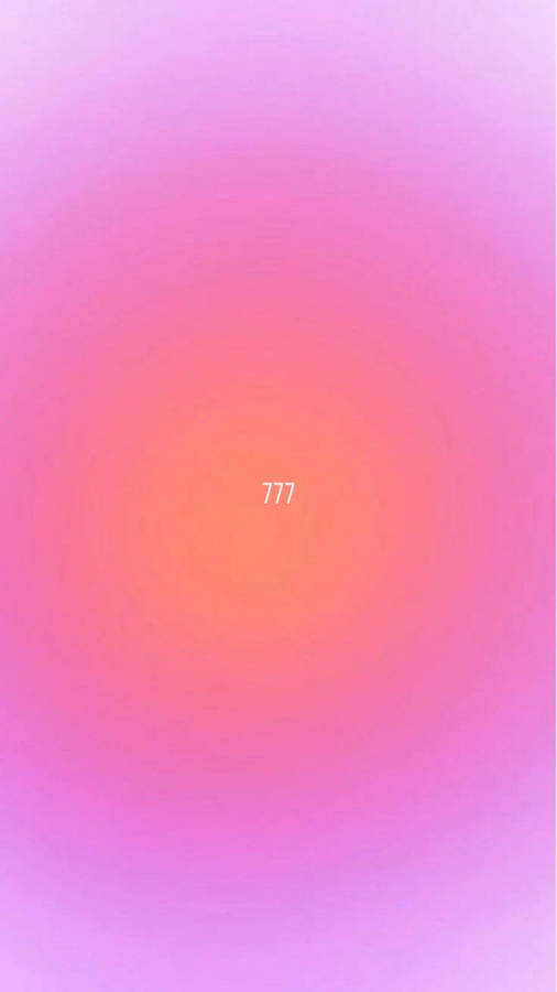 777 Pink And Orange Aura Aesthetic Wallpaper