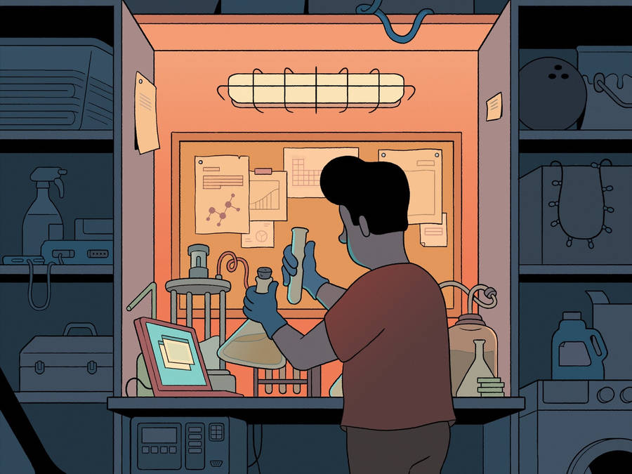 8 Bit Japan Chemistry Wallpaper