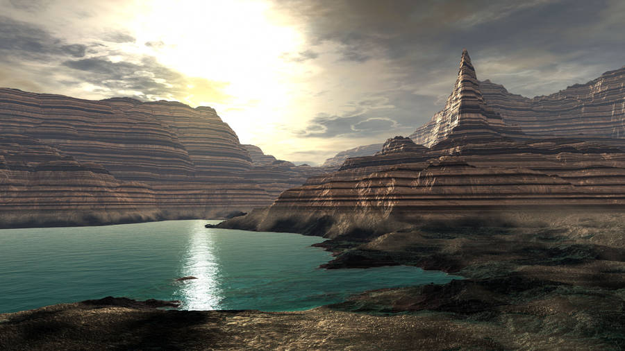 8k 7680x4320 Ultra Hd Resolution Desktop Canyon Wallpaper