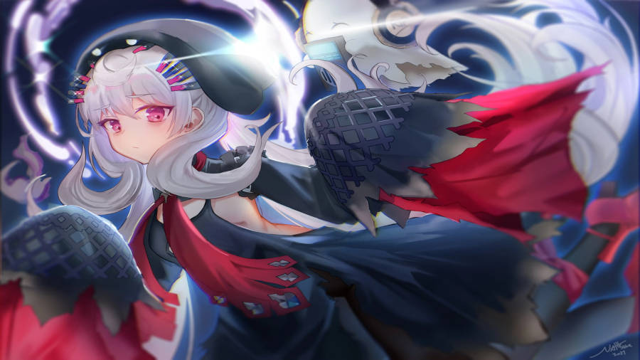 8k Anime Ghost Artwork Wallpaper