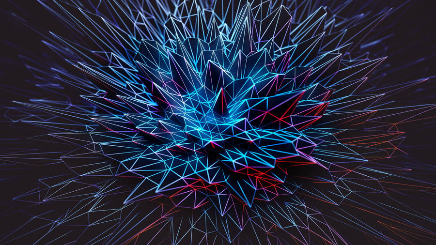 8k Ultra Hd 3d Colorful Spikes Wallpaper