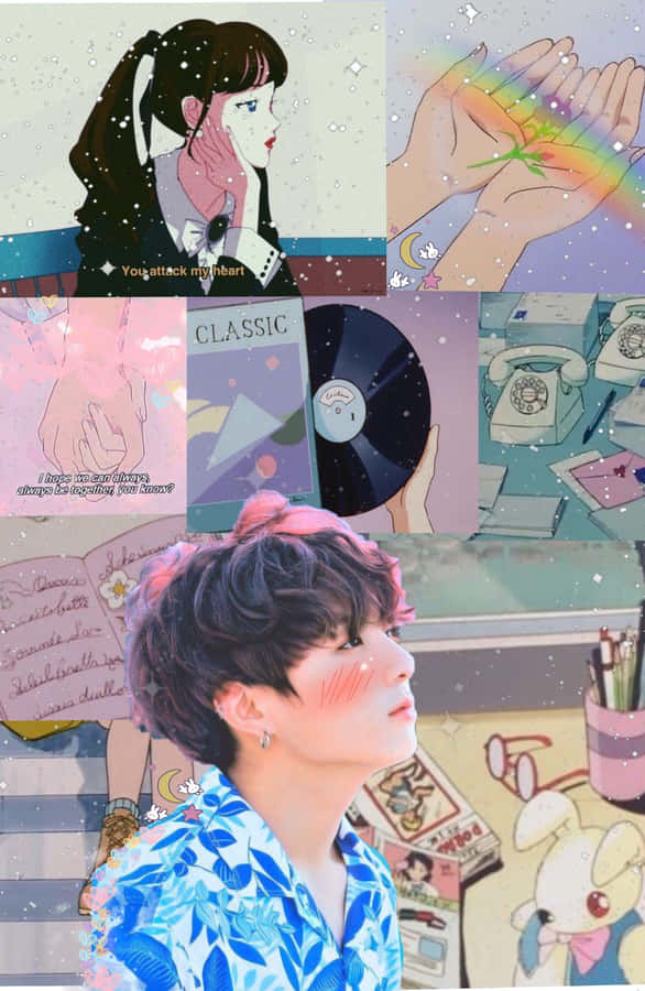 90 Anime Aesthetic Collage Wallpaper