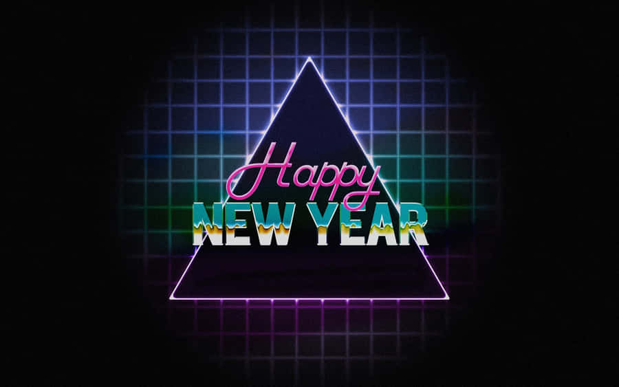 90s Retro New Year Wallpaper