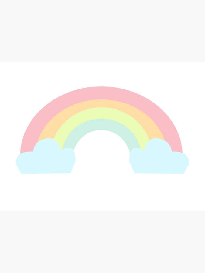 A Beautiful, Cute, Rainbow Pastel Painting With Vibrant Colors Wallpaper