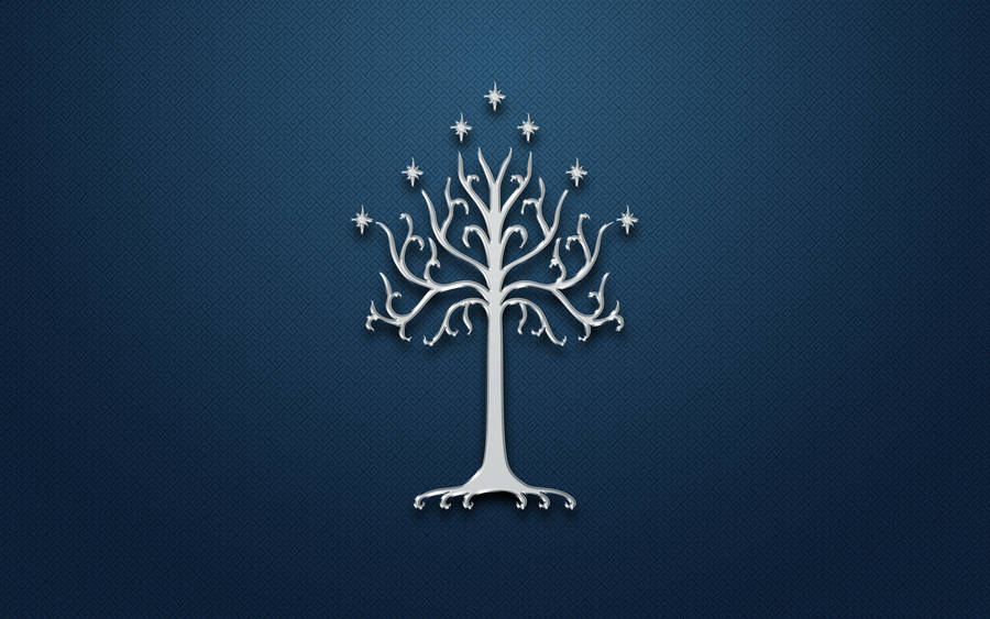 A Beautiful Snow-covered Winter Tree In Front Of A Backdrop Of White. Wallpaper