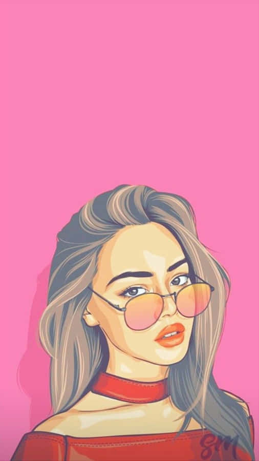 A Beautiful Young Woman With A Bright And Joyful Expression Wallpaper