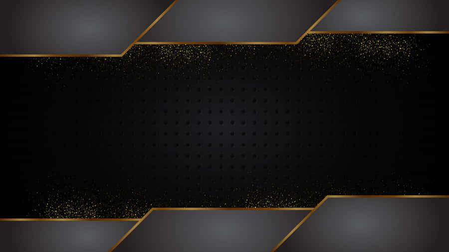 A Black And Gold Background With A Gold Stripe Wallpaper