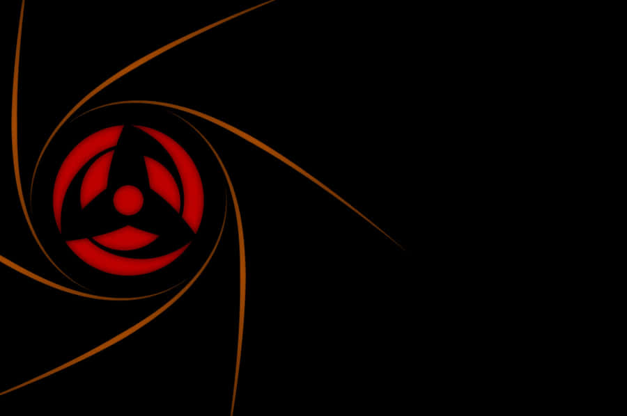 A Black And Red Background With A Red Circle Wallpaper