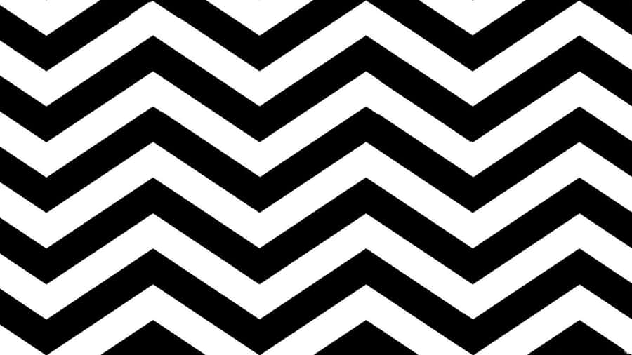 A Black And White Chevron Pattern Wallpaper