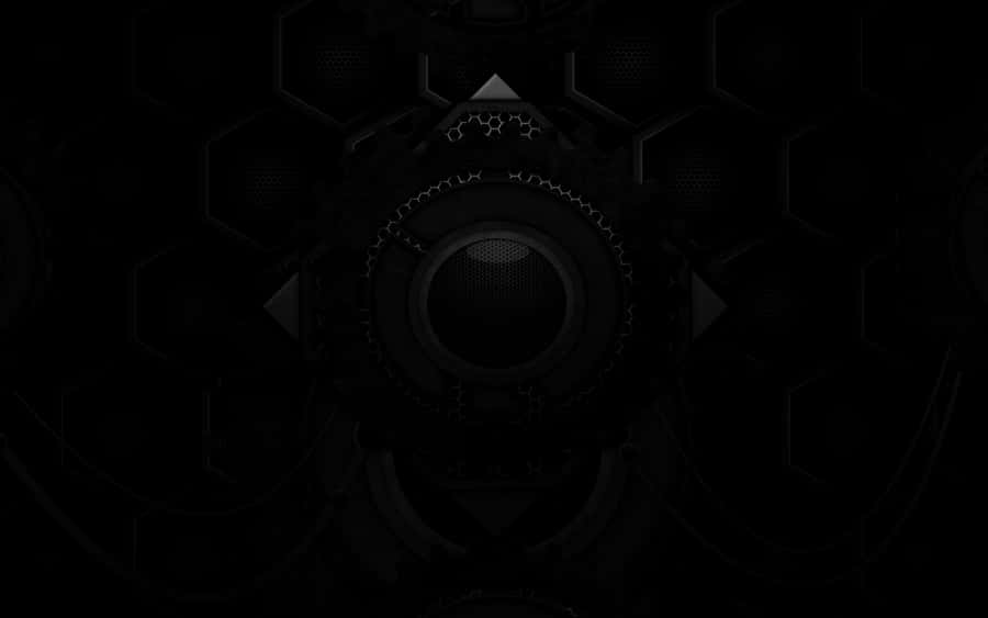 A Black Background With A Black Clock Wallpaper