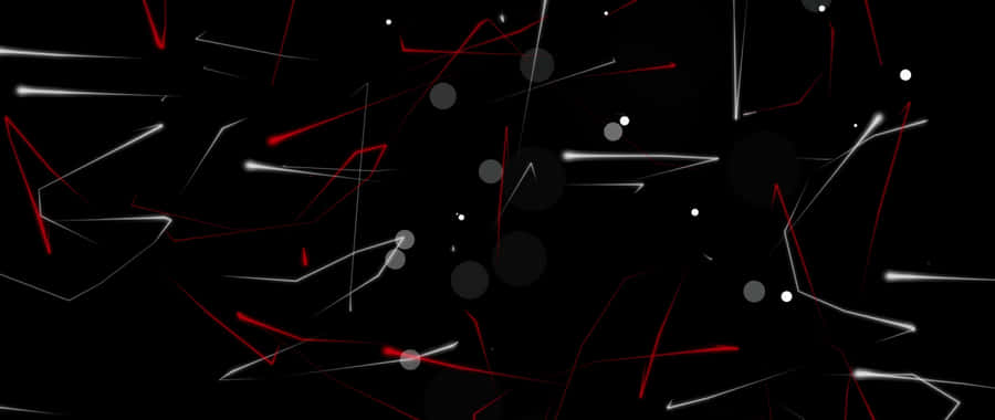 A Black Background With Red And White Lines Wallpaper