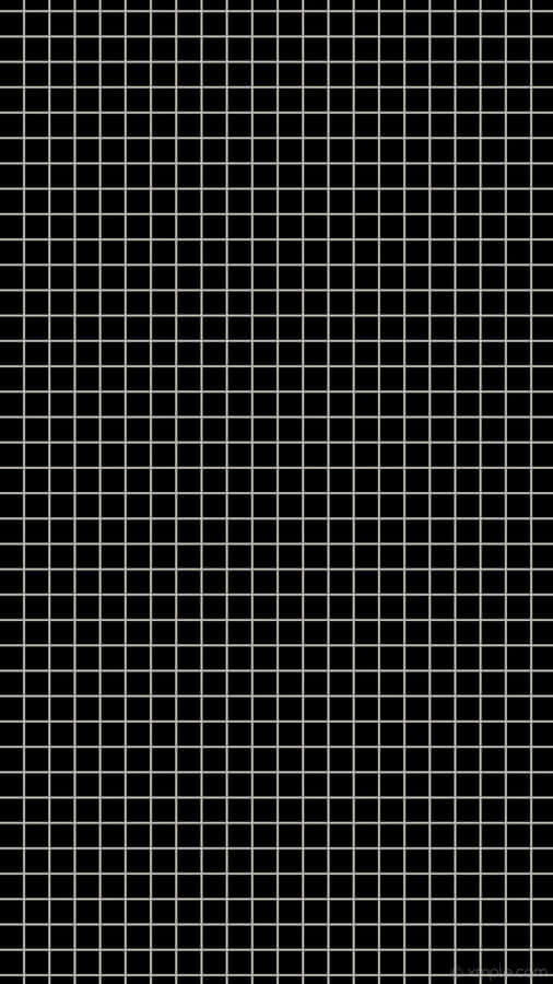 A Black Grid With White Lines On It Wallpaper
