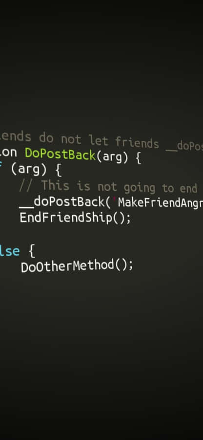 A Black Screen With A Text That Says Friends Do Not Not Friends Wallpaper