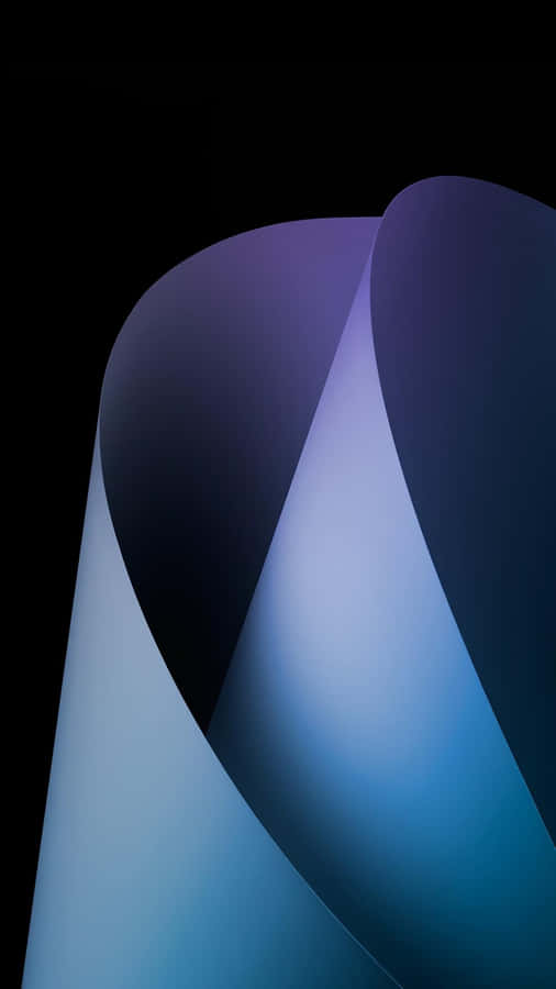 A Blue And Purple Abstract Design On A Black Background Wallpaper