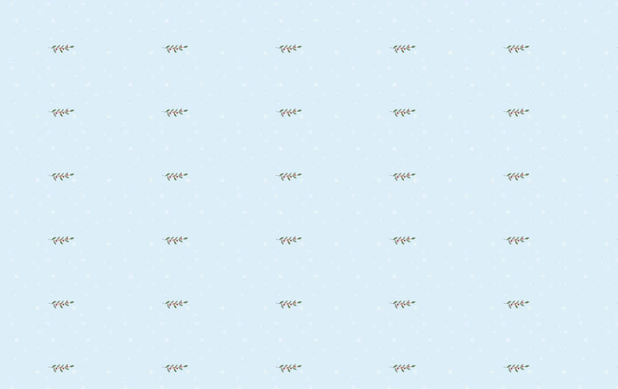 A Blue And White Pattern With A White Dog On It Wallpaper