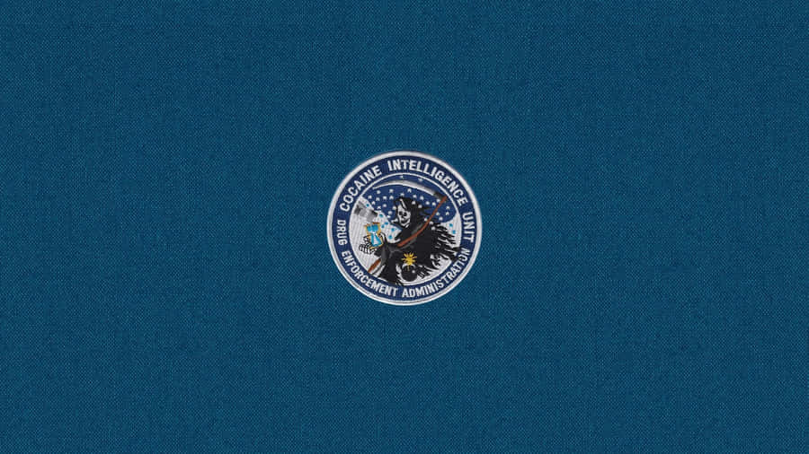 A Blue Background With A Seal On It Wallpaper