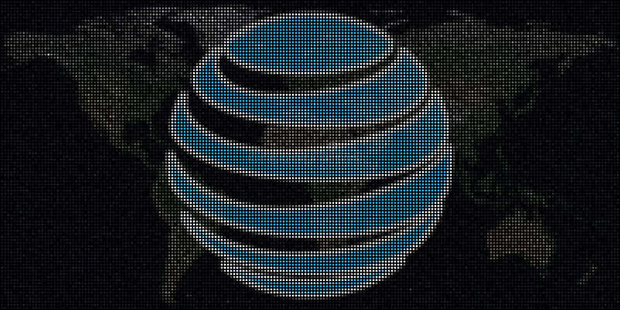 A Blue Globe With A Blue Globe In The Middle Wallpaper