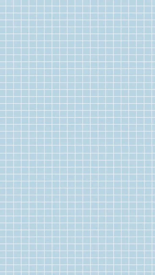 A Blue Grid Paper With White Squares Wallpaper