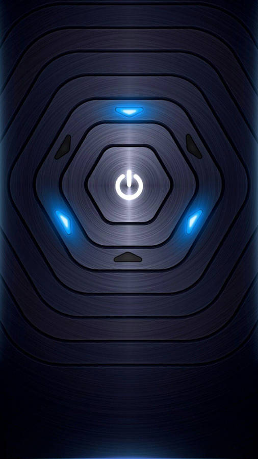 A Blue Light On A Dark Background Wallpaper