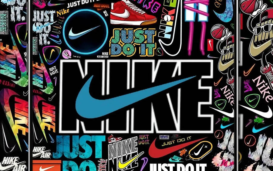 A Burst Of Color And Expression Found In This Nike Graffiti Artwork Wallpaper