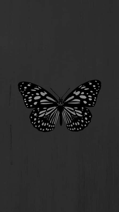 A Butterfly Is Shown On A Black Background Wallpaper