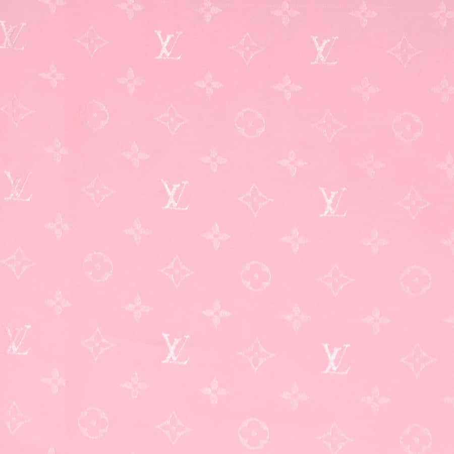 A Chic Look - A Shimmering Louis Vuitton Pink Wallpaper
